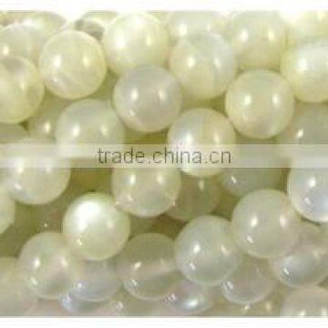 white Moonstone beads