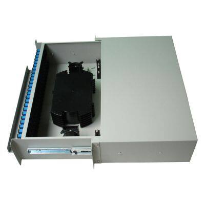 FTTX Network 96 Core 2U SC/ST/FC/LC Rack Mount Type ODF Fiber Optic Patch Panel