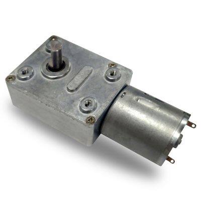 DC Worm Gear Motor  46SW370 High Torque Reducer Motor Customized Electric Mini DC Motor for Office Equipments