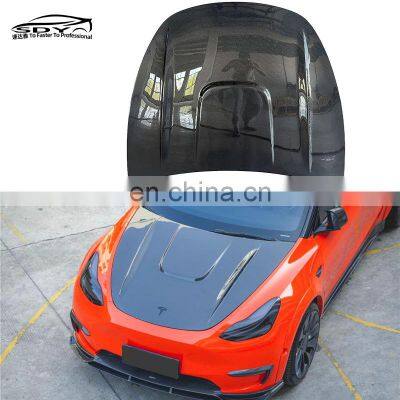 Model Y CMST Style Carbon Fiber Engine Bonnet Engine Vented Hood Engine Cover For Tesla MODEL Y photo-2