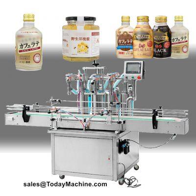 Automatic Vial Shampoo Juice Beverage Milk Water Small Bottle Can Filling Machine