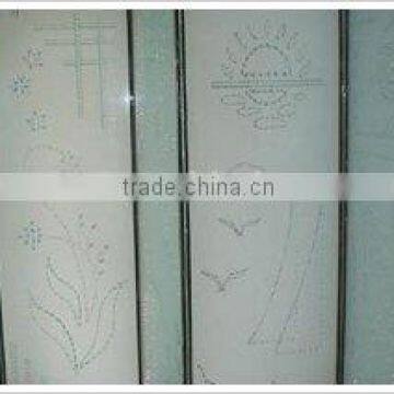 decorative glass panels/decorative interior patterned door glass