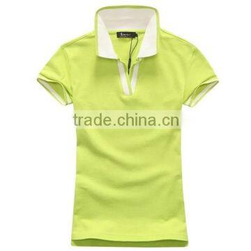 The New 2015 Summer Wear Women's Cotton and Colorful Candy Color Collar Short Sleeve Polo Shirt photo-5
