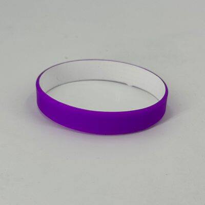 Factory Direct Sale in Stock Color Coated Pure Color Smooth Silicone Wristband Bright-coloured Adult Sport Silicone Bracelet photo-4