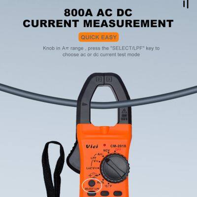 Vici CM-2018 AC DC Clamp Meter With LPF Loz Rel T-RMS NCV Tests photo-2