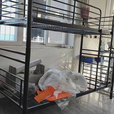 Qualitäts-Doppel-Metall-Bunkbett, das auch als zwei Einzelbetten verwendet werden kann, geeignet für Dormitories, Fertighäuser, Schulen usw. photo-2