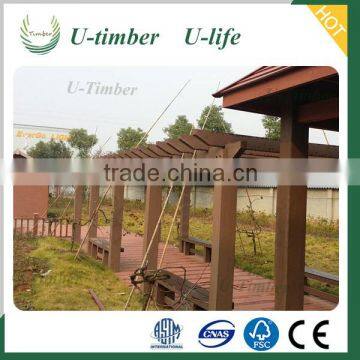 Huzhou Deqing Customized Design WPC Composite Pergola