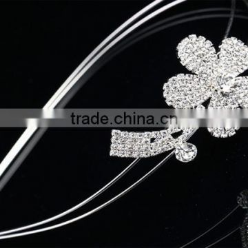 Wholesale Elegant Diamond Flower Headband Hairband For Women Fashion Korean Hair Accessories photo-3