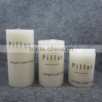 White Solid Pillar/ Multi-colored Solid Pillar Candle photo-3