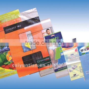 Printed opp plastic packaging with hanging header