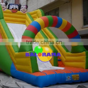 colorful inflatable slides