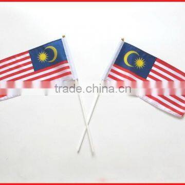 wholesale printed hand national flag in Malaysia design