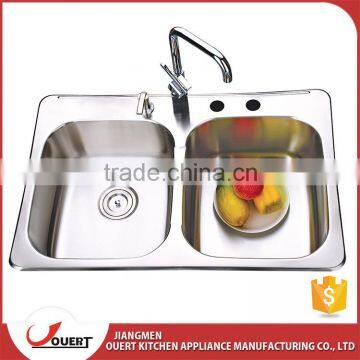 American Standard 830*540*228mm Stainless Steel Inox Double Sink