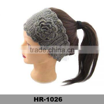 Fashion Wide Knitted Flower Headband /Crochet Hairband