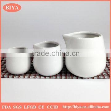 wholesale mini small milk sauce jars or pot factory directly porcelain,juice coffee jar,spice jar,sugar salt pepper