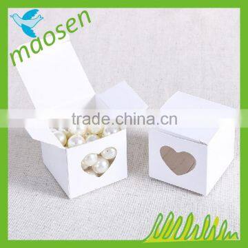 White Card Paper Box With Clear Window