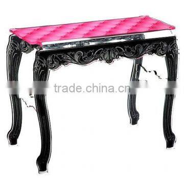 Vintage Style Acrylic Silk Screen Printing coffee Table