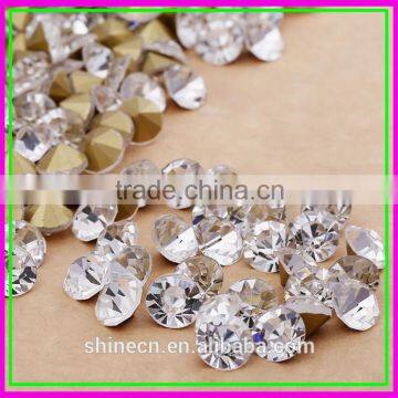 Cheap Crystal AB Color Beads Foiled Chaton colorful Pointback rhinestones