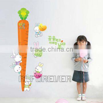 carrot height decal for kids