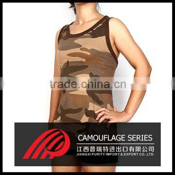 Cheap wholesale woman Anti - Wrinkle Breathable sport camouflage vest