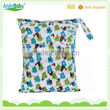 New products 2016 reusable best baby printed diaper wet bags