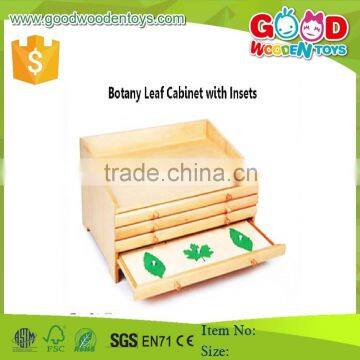 Montessori Materials Botany Leaf Cabinet With Insets/Montessori Educational Toys/Montessori Preschool Teaching Materials