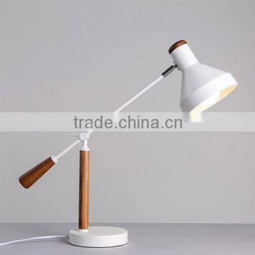 Wooden table light for edision bulb, fancy led table lamp for home decorative