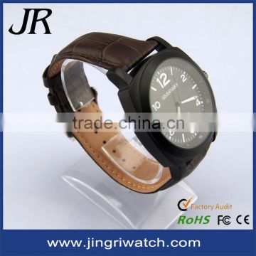 Genuine leather watch strap japan miyota movement quartz watches