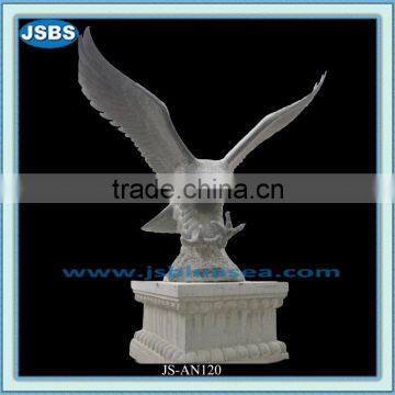 Garden Decoration Hand Carved Marble Eagle Birds For Sale