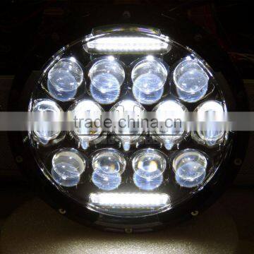 BJ-HL-016 Highly Recommended Waterproof 7" Projector Daymaker LED Light Round Motorcycle Headlight 75W for Harley photo-5