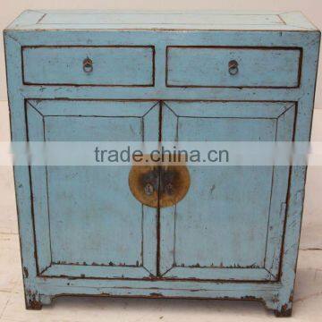 Chinese antique elegant Shanxi blue wood cabinet