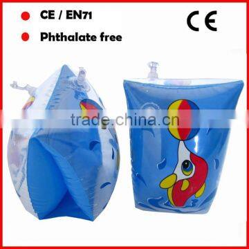 6p EN71 standard PVC swimming armrings for kids armbands with custom logo