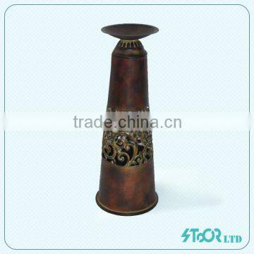 Deep Color Antique Metal Candle Holder