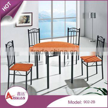 Africa style home furniture cheap 4 person dining table set wooden round dining hall table and chair