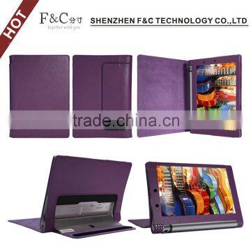 Genuine leather flip case for Lenovo Yoga Tablet 3 10 with stand