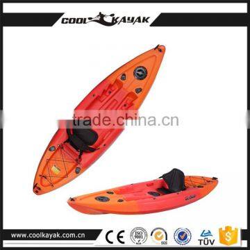 Hot sale cheap plastic single fishing kayak wholesale rowing boat