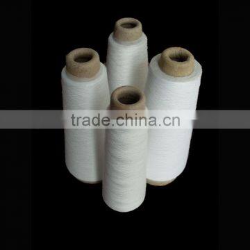 raw white 100% virgin polyester spun knittied yarn