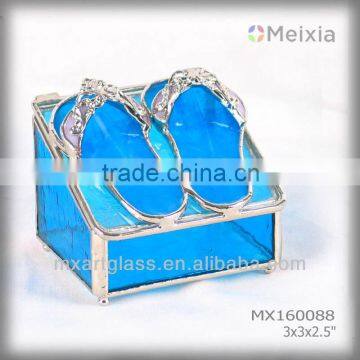 MX160088 Hot tiffany style bevel stained glass jewelry box