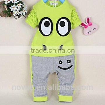 2014 Autumn Baby Boy Clothing Set Kids Cartoon Clothes Set For Boys High Quality Cotton Long Sleeve Matching Shirt And Pants