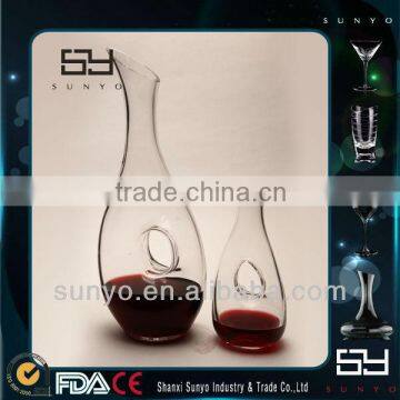 Handmade Crystal Clear Cut Glass Wine Decanters/Glassware