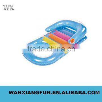 Inflatable pool lounge chair