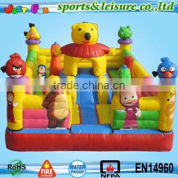 big capacity hot cartoon fun house indoor mini bouncy castle for kids