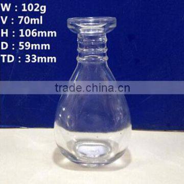 70ml glass sanding painting bottles