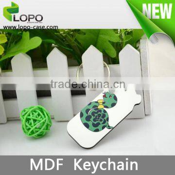 Sublimation Printing Chinese Zodiac Decorative MDF Keychain as gift