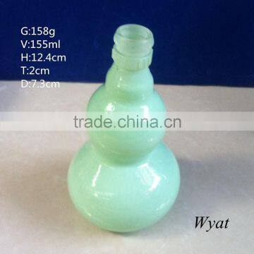 150ml 5oz green glass wine bottles with gourd design SLBd135