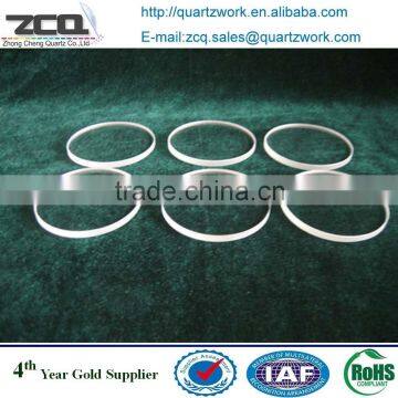 ROUND THIN OPTICAL QUARTZ GLASS PLATE/RING photo-3