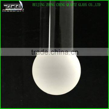 High Quality Crystal Quartz Glass Rod With A Fine Grind Ball Ending photo-3
