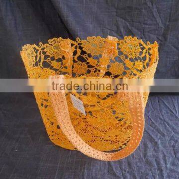 2016 Fashionable Crochet Cotton Baskets With Handles photo-2