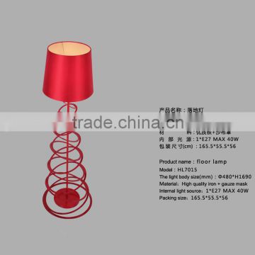 red standing floor lamp/fashionable living romm lighting