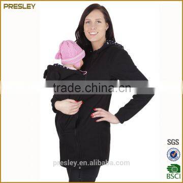 top quality pregnant hoodie/ baby carrier hoodie jackets in cotton material